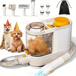 [Vacuum for Pet Grooming] Dog Grooming Vacuum Kit, Pet Grooming Vacuum