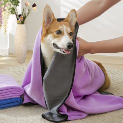 1pc Hot Deal Super Soft Absorbent Pet Towel Quick Dry Strongly Absorbent Pet Bath Towel A bath towel very suitable for cats, dogs and other pets, pet cleaning care products in spring and summer, various colors and models can be chosen