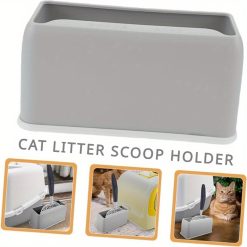 1pc Cat Litter Scoop Holder, Large Metal Shovel With Fine Holes, Durable Pet Supplies Organizer, Base Accessory For Kitty Litter Cleaning Tools, Essential Cat Care Products